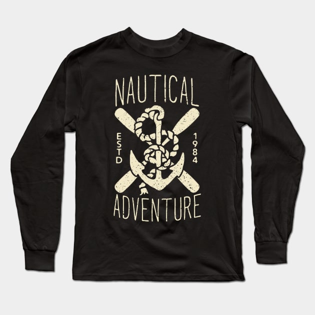 Nautical Adventure Long Sleeve T-Shirt by JakeRhodes